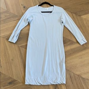 James perse light Blue sweatshirt dress 2
